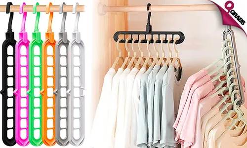 9-in-1 Space Saving Hanger!